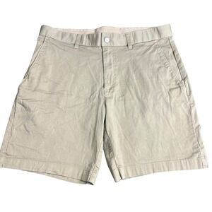 Fabletics Mens Chino Shorts Khaki Tan Size 32 (per measurements) Activewear